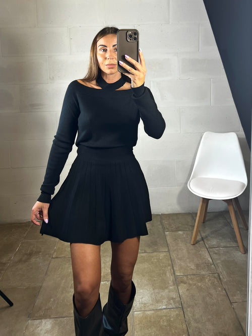 Pull barchetta Collier nero