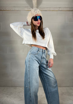 Fascia elastica in ecopelliccia color burro