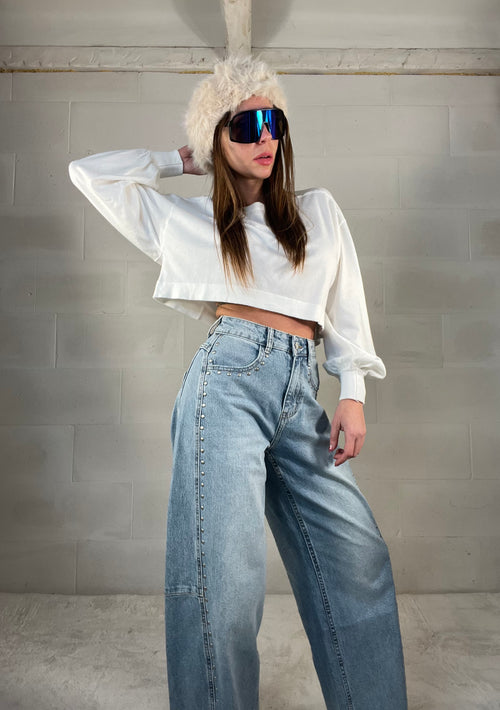 Fascia elastica in ecopelliccia color burro