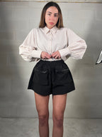Short con coulisse in vita impermeabile