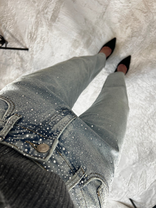 Denim Jimmy con strass