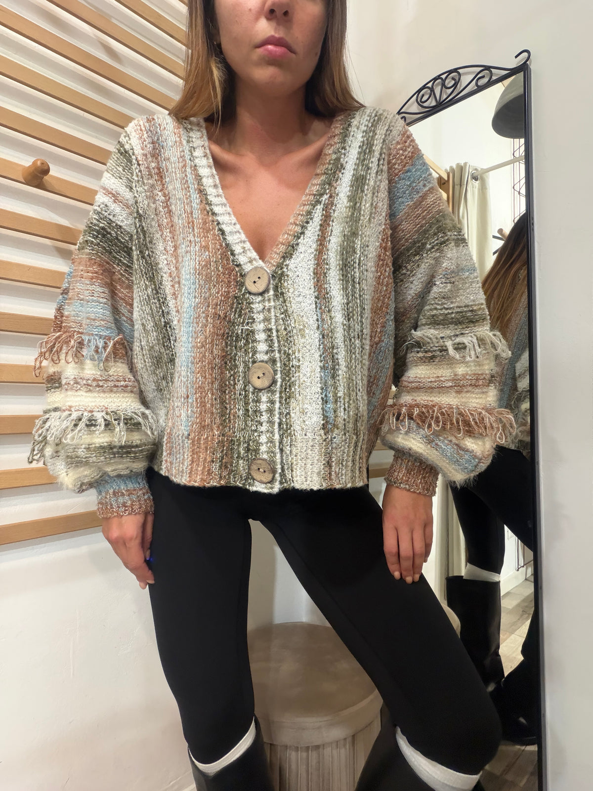 Cardigan Multicolor Marrakech verde