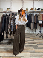 Pantalone sartoriale Dubai marrone