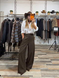 Pantalone sartoriale Dubai marrone