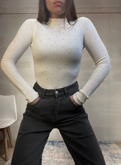 Pull punti luce bianco