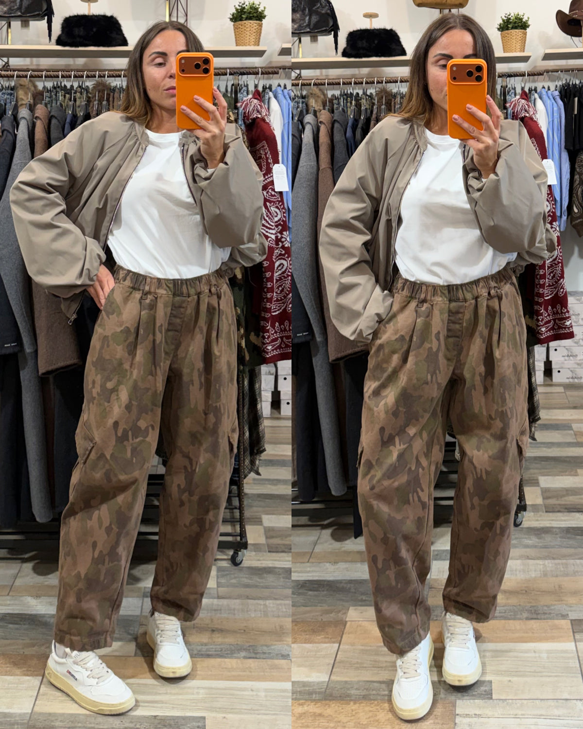 Pantalone cargo camouflage top quality