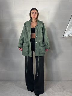 Giacca Sahariana over con coulisse