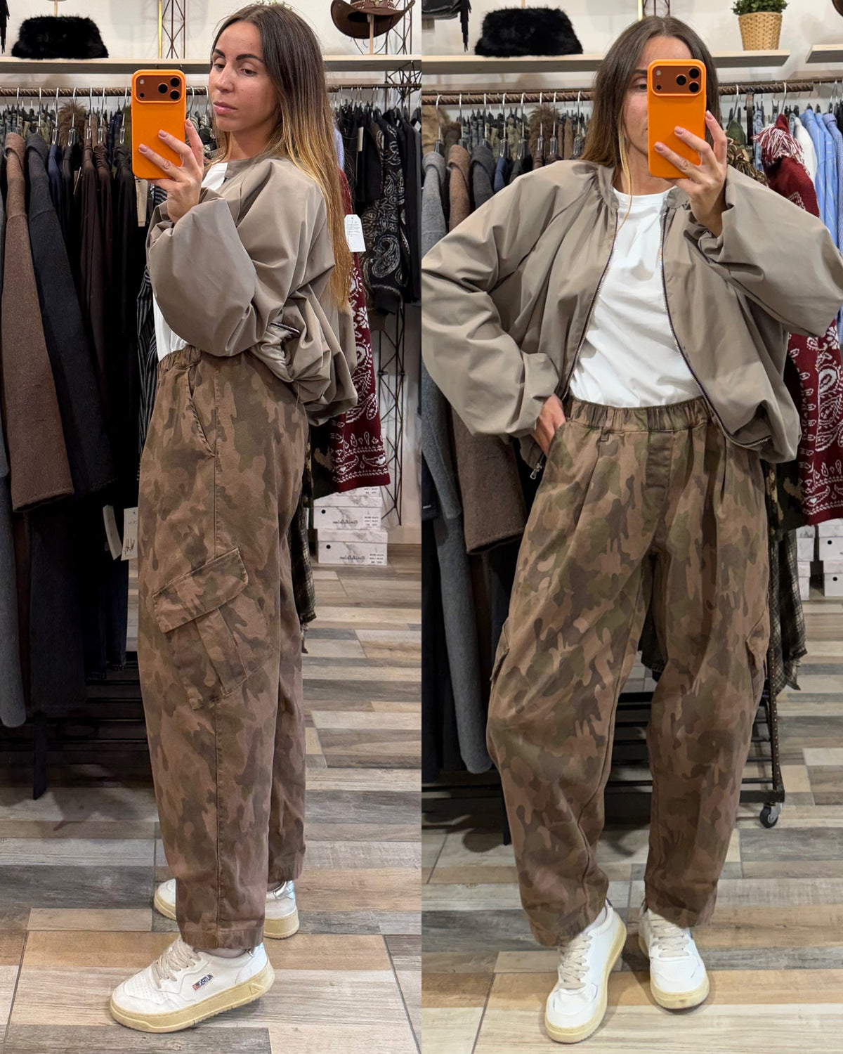 Pantalone cargo camouflage top quality