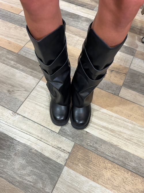 Stivale Biker Dallas nero