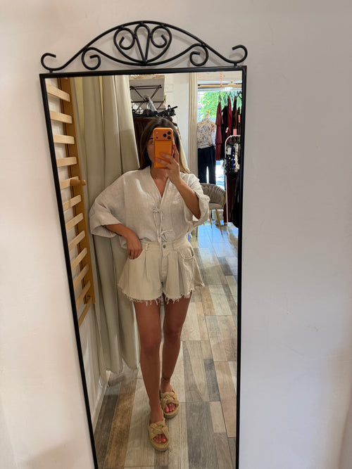 Short Butterfly beige