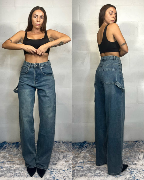 Jeans baggy lavaggio medio